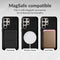 Mobilize Telefoonhoesje geschikt voor Samsung Galaxy S24 FE Hoesje | Mobilize Magsafe Uitneembare 2in1 Bookcase Portemonnee | Geschikt voor MagSafe | Geschikt voor Draadloos Opladen met Magnetische Ring | MagSafe Case - Zwart
