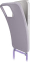 Mobilize Telefoonhoesje geschikt voor Samsung Galaxy S24 Flexibel TPU | Mobilize Lanyard Gelly Hoesje met koord - Pastel Purple | Paars