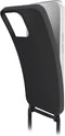 Mobilize Telefoonhoesje geschikt voor Samsung Galaxy S24 Plus Flexibel TPU | Mobilize Lanyard Gelly Hoesje met koord - Zwart