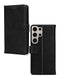 Mobilize Telefoonhoesje geschikt voor Samsung Galaxy S24 Ultra Hoesje Echt Leer | Mobilize Wallet Bookcase Portemonnee | Pasjeshouder voor 3 Pasjes | Telefoonhoesje voor Pinpas / OV Kaart / Rijbewijs - Zwart
