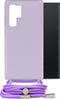Mobilize Telefoonhoesje geschikt voor Samsung Galaxy S24 Ultra Flexibel TPU | Mobilize Lanyard Gelly Hoesje met koord - Pastel Purple | Paars
