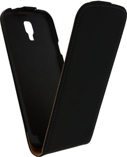 Mobilize Telefoonhoesje geschikt voor Samsung Galaxy S4 Active Hoesje | Mobilize Ultra Slim Flip Flipcase - Zwart