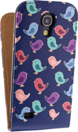 Mobilize Telefoonhoesje geschikt voor Samsung Galaxy S4 Mini Hoesje | Mobilize Ultra Slim Flip Flipcase - Birdy | Paars