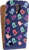 Mobilize Telefoonhoesje geschikt voor Samsung Galaxy S4 Mini Hoesje | Mobilize Ultra Slim Flip Flipcase - Birdy | Paars