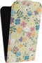 Mobilize Telefoonhoesje geschikt voor Samsung Galaxy S5 Hoesje | Mobilize Ultra Slim Flip Flipcase - Neo Flowers | Wit