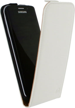 Mobilize Telefoonhoesje geschikt voor Samsung Galaxy S6 Edge Hoesje | Mobilize Ultra Slim Flip Flipcase - Wit