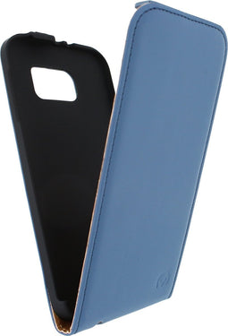 Mobilize Telefoonhoesje geschikt voor Samsung Galaxy S6 Hoesje | Mobilize Ultra Slim Flip Flipcase - Blauw