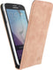 Mobilize Telefoonhoesje geschikt voor Samsung Galaxy S6 Hoesje | Mobilize Premium Magnet Flipcase | Pasjeshouder voor 1 Pasje | Telefoonhoesje voor Pinpas / OV Kaart / Rijbewijs - Roze