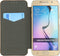 Mobilize Telefoonhoesje geschikt voor Samsung Galaxy S6 Hoesje TPU,Kunstleer | Mobilize Slim Booklet Bookcase | Pasjeshouder voor 1 Pasje | Telefoonhoesje voor Pinpas / OV Kaart / Rijbewijs - Snake Apricot | Bruin