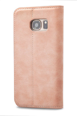 Mobilize Telefoonhoesje geschikt voor Samsung Galaxy S7 Hoesje | Mobilize Premium Gelly Bookcase Portemonnee | Pasjeshouder voor 1 Pasje | Telefoonhoesje voor Pinpas / OV Kaart / Rijbewijs - Soft Pink | Roze