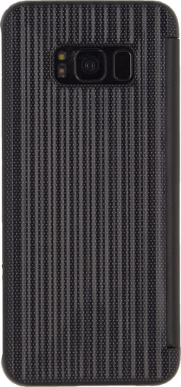 Mobilize Telefoonhoesje geschikt voor Samsung Galaxy S8 Hoesje | Mobilize Elegant Book Bookcase | Pasjeshouder voor 1 Pasje | Telefoonhoesje voor Pinpas / OV Kaart / Rijbewijs - Zwart
