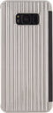 Mobilize Telefoonhoesje geschikt voor Samsung Galaxy S8 Hoesje | Mobilize Elegant Book Bookcase | Pasjeshouder voor 1 Pasje | Telefoonhoesje voor Pinpas / OV Kaart / Rijbewijs - Zilver
