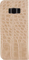 Mobilize Telefoonhoesje geschikt voor Samsung Galaxy S8 Hoesje | Mobilize Premium Gelly Bookcase Portemonnee | Pasjeshouder voor 1 Pasje | Telefoonhoesje voor Pinpas / OV Kaart / Rijbewijs - Alligator Peanut Brown | Bruin