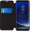 Mobilize Telefoonhoesje geschikt voor Samsung Galaxy S8 Hoesje | Mobilize Elegant Book Bookcase | Pasjeshouder voor 1 Pasje | Telefoonhoesje voor Pinpas / OV Kaart / Rijbewijs - Zilver