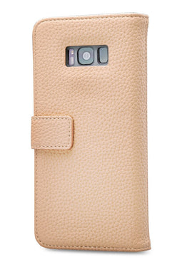 Mobilize Telefoonhoesje geschikt voor Samsung Galaxy S8 Plus Hoesje | Mobilize Elite Gelly Bookcase Portemonnee | Pasjeshouder voor 3 Pasjes | Telefoonhoesje voor Pinpas / OV Kaart / Rijbewijs - Sand | Roze