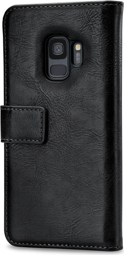 Mobilize Telefoonhoesje geschikt voor Samsung Galaxy S9 Hoesje | Mobilize Elite Gelly Bookcase Portemonnee | Pasjeshouder voor 3 Pasjes | Telefoonhoesje voor Pinpas / OV Kaart / Rijbewijs - Zwart