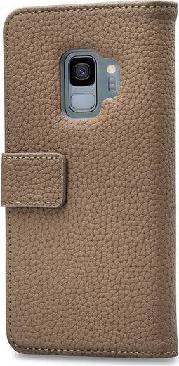 Mobilize Telefoonhoesje geschikt voor Samsung Galaxy S9 Hoesje | Mobilize Elite Gelly Bookcase Portemonnee | Pasjeshouder voor 3 Pasjes | Telefoonhoesje voor Pinpas / OV Kaart / Rijbewijs - Taupe