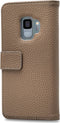 Mobilize Telefoonhoesje geschikt voor Samsung Galaxy S9 Hoesje | Mobilize Elite Gelly Bookcase Portemonnee | Pasjeshouder voor 3 Pasjes | Telefoonhoesje voor Pinpas / OV Kaart / Rijbewijs - Taupe