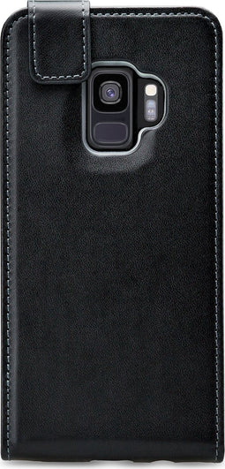 Mobilize Telefoonhoesje geschikt voor Samsung Galaxy S9 Hoesje | Mobilize Classic Gelly Bookcase | Pasjeshouder voor 1 Pasje | Telefoonhoesje voor Pinpas / OV Kaart / Rijbewijs - Zwart