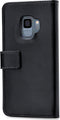 Mobilize Telefoonhoesje geschikt voor Samsung Galaxy S9 Hoesje | Mobilize Classic Gelly Wallet Bookcase Portemonnee | Pasjeshouder voor 2 Pasjes | Telefoonhoesje voor Pinpas / OV Kaart / Rijbewijs - Zwart