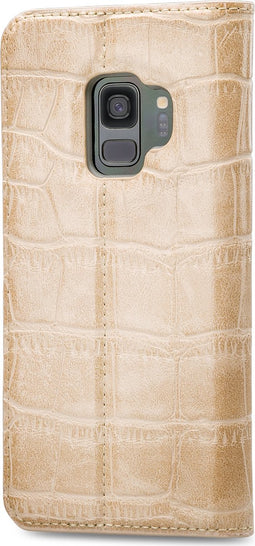 Mobilize Telefoonhoesje geschikt voor Samsung Galaxy S9 Hoesje | Mobilize Premium Gelly Bookcase Portemonnee | Pasjeshouder voor 1 Pasje | Telefoonhoesje voor Pinpas / OV Kaart / Rijbewijs - Peanut Brown | Bruin