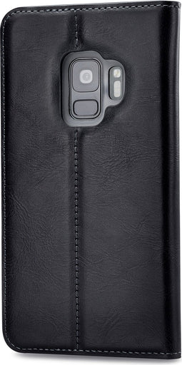 Mobilize Telefoonhoesje geschikt voor Samsung Galaxy S9 Hoesje | Mobilize Premium Gelly Bookcase Portemonnee | Pasjeshouder voor 1 Pasje | Telefoonhoesje voor Pinpas / OV Kaart / Rijbewijs - Zwart
