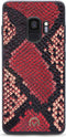 Mobilize Telefoonhoesje geschikt voor Samsung Galaxy S9 Hoesje | Mobilize Gelly Velvet Uitneembare 2in1 Clutch | Pasjeshouder voor 3 Pasjes | Telefoonhoesje voor Pinpas / OV Kaart / Rijbewijs - Red Snake | Rood