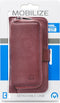 Mobilize Telefoonhoesje geschikt voor Samsung Galaxy S9 Hoesje | Mobilize Gelly Zipper Uitneembare 2in1 Clutch | Pasjeshouder voor 3 Pasjes | Telefoonhoesje voor Pinpas / OV Kaart / Rijbewijs - Bordeaux | Bordeaux rood
