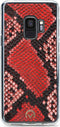 Mobilize Telefoonhoesje geschikt voor Samsung Galaxy S9 Hoesje | Mobilize Gelly Velvet Uitneembare 2in1 Clutch | Pasjeshouder voor 3 Pasjes | Telefoonhoesje voor Pinpas / OV Kaart / Rijbewijs - Red Snake | Rood