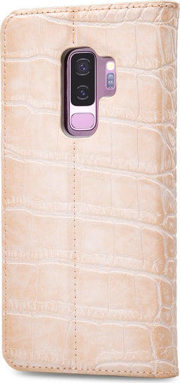 Mobilize Telefoonhoesje geschikt voor Samsung Galaxy S9 Plus Hoesje | Mobilize Premium Gelly Bookcase Portemonnee | Pasjeshouder voor 1 Pasje | Telefoonhoesje voor Pinpas / OV Kaart / Rijbewijs - Coral Pink | Roze