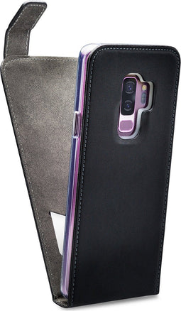 Mobilize Telefoonhoesje geschikt voor Samsung Galaxy S9 Plus Hoesje | Mobilize Classic Gelly Bookcase | Pasjeshouder voor 1 Pasje | Telefoonhoesje voor Pinpas / OV Kaart / Rijbewijs - Zwart
