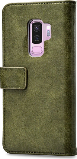 Mobilize Telefoonhoesje geschikt voor Samsung Galaxy S9 Plus Hoesje | Mobilize Elite Gelly Bookcase Portemonnee | Pasjeshouder voor 3 Pasjes | Telefoonhoesje voor Pinpas / OV Kaart / Rijbewijs - Groen