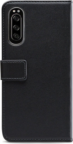 Mobilize Telefoonhoesje geschikt voor Sony Xperia 5 Hoesje | Mobilize Classic Gelly Wallet Bookcase Portemonnee | Pasjeshouder voor 2 Pasjes | Telefoonhoesje voor Pinpas / OV Kaart / Rijbewijs - Zwart