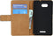 Mobilize Telefoonhoesje geschikt voor Sony Xperia E4g Hoesje | Mobilize Slim Wallet Bookcase Portemonnee | Pasjeshouder voor 2 Pasjes | Telefoonhoesje voor Pinpas / OV Kaart / Rijbewijs - Zwart