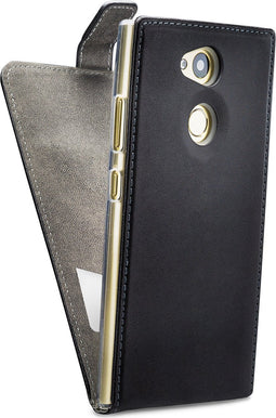 Mobilize Telefoonhoesje geschikt voor Sony Xperia L2 Hoesje | Mobilize Classic Gelly Bookcase Portemonnee | Pasjeshouder voor 1 Pasje | Telefoonhoesje voor Pinpas / OV Kaart / Rijbewijs - Zwart