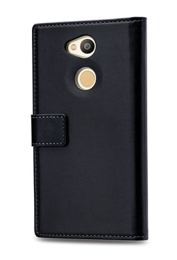 Mobilize Telefoonhoesje geschikt voor Sony Xperia L2 Hoesje | Mobilize Classic Gelly Wallet Bookcase Portemonnee | Pasjeshouder voor 2 Pasjes | Telefoonhoesje voor Pinpas / OV Kaart / Rijbewijs - Zwart