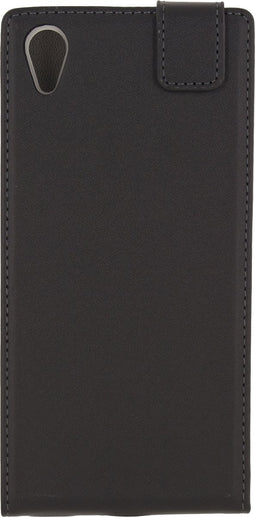 Mobilize Telefoonhoesje geschikt voor Sony Xperia XA1 Plus Hoesje | Mobilize Classic Gelly Flipcase | Pasjeshouder voor 1 Pasje | Telefoonhoesje voor Pinpas / OV Kaart / Rijbewijs - Zwart