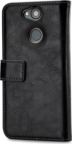 Mobilize Telefoonhoesje geschikt voor Sony Xperia XA2 Plus Hoesje | Mobilize Elite Gelly Bookcase Portemonnee | Pasjeshouder voor 3 Pasjes | Telefoonhoesje voor Pinpas / OV Kaart / Rijbewijs - Zwart