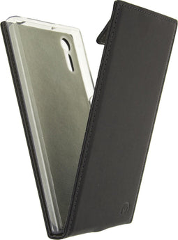Mobilize Telefoonhoesje geschikt voor Sony Xperia XZ Hoesje | Mobilize Classic Gelly Flipcase | Pasjeshouder voor 1 Pasje | Telefoonhoesje voor Pinpas / OV Kaart / Rijbewijs - Zwart