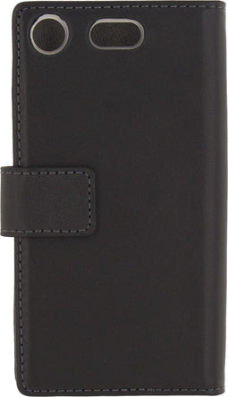 Mobilize Telefoonhoesje geschikt voor Sony Xperia XZ1 Compact Hoesje | Mobilize Classic Gelly Wallet Bookcase Portemonnee | Pasjeshouder voor 2 Pasjes | Telefoonhoesje voor Pinpas / OV Kaart / Rijbewijs - Zwart