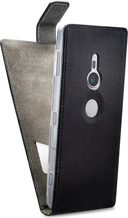 Mobilize Telefoonhoesje geschikt voor Sony Xperia XZ2 Hoesje | Mobilize Classic Gelly Bookcase | Pasjeshouder voor 1 Pasje | Telefoonhoesje voor Pinpas / OV Kaart / Rijbewijs - Zwart