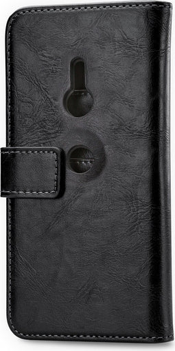 Mobilize Telefoonhoesje geschikt voor Sony Xperia XZ3 Hoesje | Mobilize Elite Gelly Bookcase Portemonnee | Pasjeshouder voor 3 Pasjes | Telefoonhoesje voor Pinpas / OV Kaart / Rijbewijs - Zwart