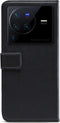 Mobilize Telefoonhoesje geschikt voor Vivo X80 Pro Hoesje | Mobilize Classic Gelly Wallet Bookcase Portemonnee | Pasjeshouder voor 2 Pasjes | Telefoonhoesje voor Pinpas / OV Kaart / Rijbewijs - Zwart