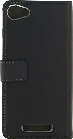Mobilize Telefoonhoesje geschikt voor Wiko Jerry Hoesje | Mobilize Classic Gelly Wallet Bookcase Portemonnee | Pasjeshouder voor 2 Pasjes | Telefoonhoesje voor Pinpas / OV Kaart / Rijbewijs - Zwart