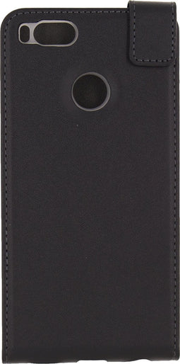 Mobilize Telefoonhoesje geschikt voor Xiaomi Mi A1 Hoesje | Mobilize Classic Gelly Flipcase | Pasjeshouder voor 1 Pasje | Telefoonhoesje voor Pinpas / OV Kaart / Rijbewijs - Zwart
