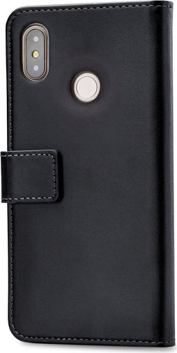 Mobilize Telefoonhoesje geschikt voor Xiaomi Mi Max 3 Hoesje | Mobilize Classic Gelly Wallet Bookcase Portemonnee | Pasjeshouder voor 2 Pasjes | Telefoonhoesje voor Pinpas / OV Kaart / Rijbewijs - Zwart