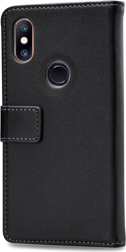 Mobilize Telefoonhoesje geschikt voor Xiaomi Mi Mix 2s Hoesje | Mobilize Classic Gelly Wallet Bookcase Portemonnee | Pasjeshouder voor 2 Pasjes | Telefoonhoesje voor Pinpas / OV Kaart / Rijbewijs - Zwart