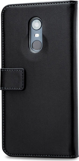 Mobilize Telefoonhoesje geschikt voor Xiaomi Redmi 5 Plus Hoesje | Mobilize Classic Gelly Wallet Bookcase Portemonnee | Pasjeshouder voor 2 Pasjes | Telefoonhoesje voor Pinpas / OV Kaart / Rijbewijs - Zwart