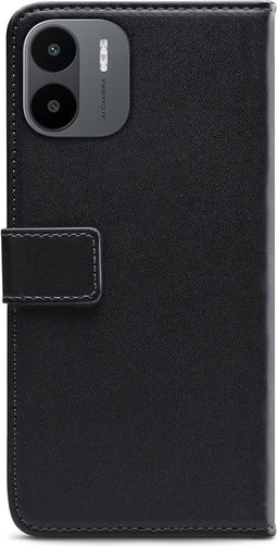 Mobilize Telefoonhoesje geschikt voor Xiaomi Redmi A1 4G Hoesje | Mobilize Classic Gelly Wallet Bookcase Portemonnee | Pasjeshouder voor 2 Pasjes | Telefoonhoesje voor Pinpas / OV Kaart / Rijbewijs - Zwart