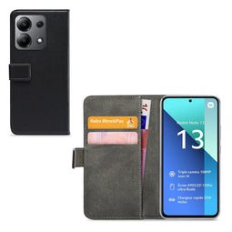 Mobilize Telefoonhoesje geschikt voor Xiaomi Redmi Note 13 4G Hoesje | Mobilize Classic Gelly Wallet Bookcase Portemonnee | Pasjeshouder voor 2 Pasjes | Telefoonhoesje voor Pinpas / OV Kaart / Rijbewijs - Zwart